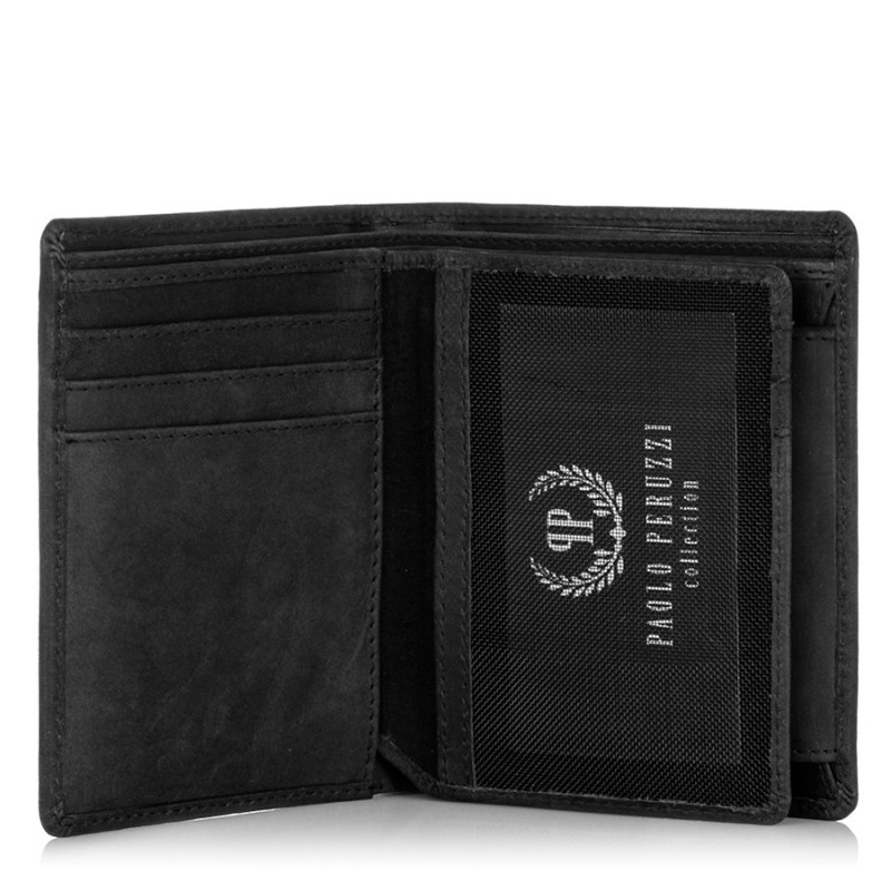 Portfel Męski skórzany granatowy RFID Paolo Peruzzi IN-01-DB