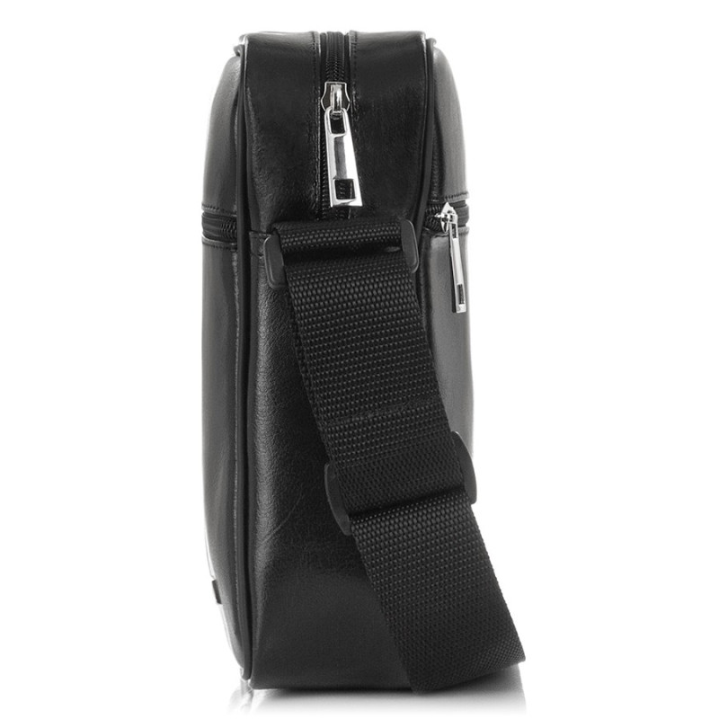 SKÓRZANA SASZETKA MĘSKA NA RAMIĘ PAOLO PERUZZI Z-17-BL