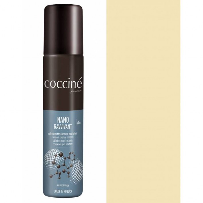 Renowator do zamszu i nubuku kość słoniowa Nano Ravviant Coccine 75 ml