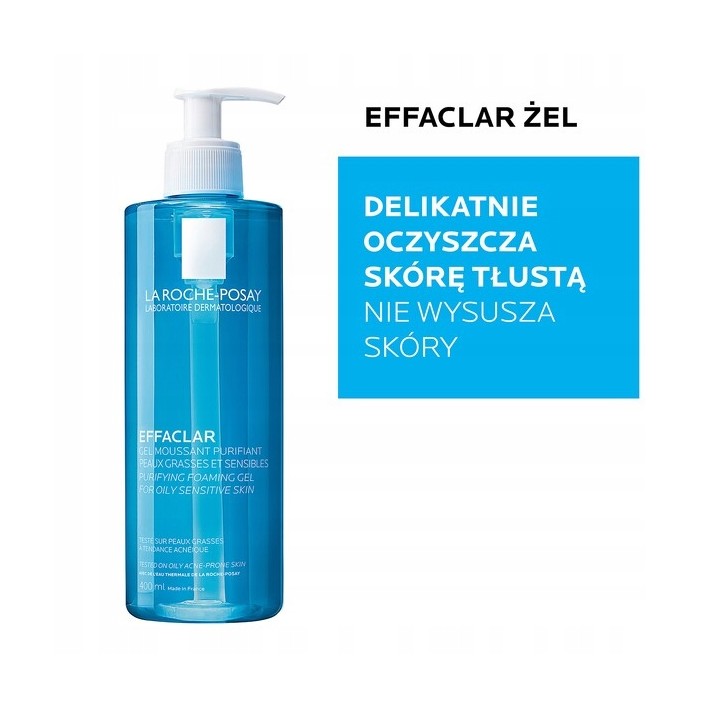 LA ROCHE-POSAY EFFACLAR ŻEL OCZYSZCZAJĄCY 400 ML