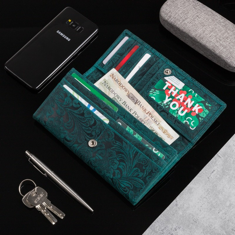 SKÓRZANY PORTFEL DAMSKI VINTAGE T-25-GR PAOLO PERUZZI