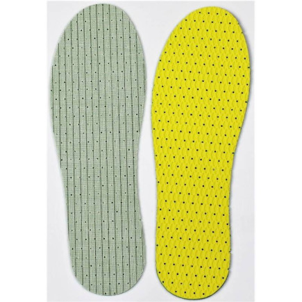 WKŁADKI DO BUTÓW LATEX YELLOW&GREEN COCCINE r.41-42