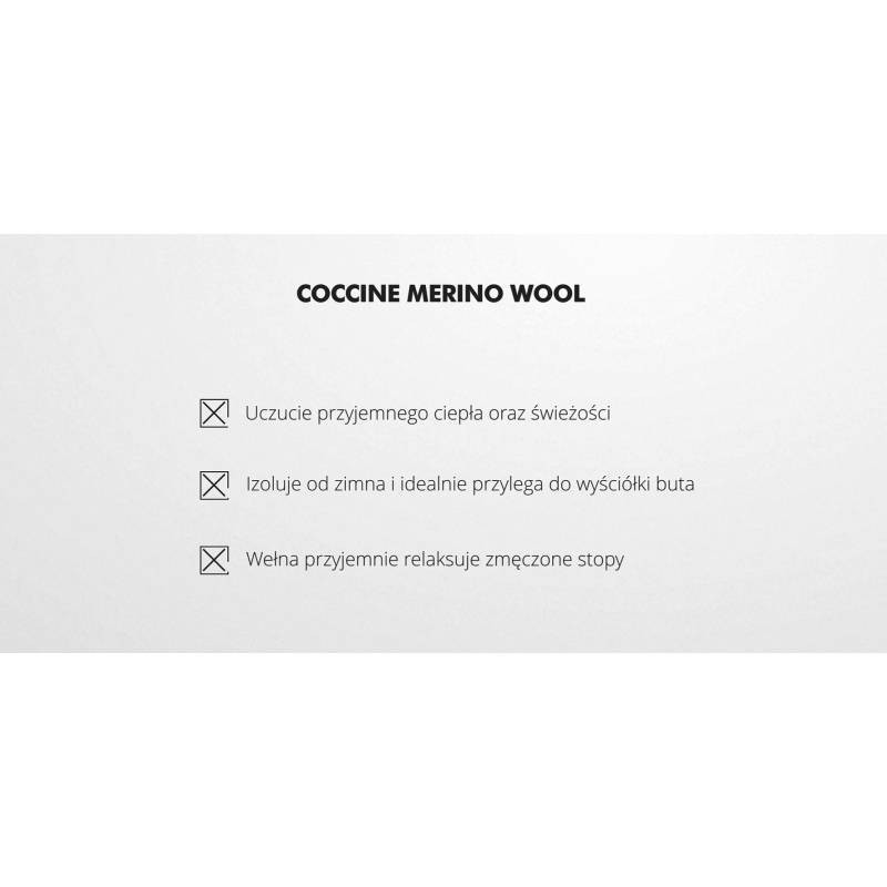 WKŁADKI DO BUTÓW MERINO WOOL COCCINE r.45 1032011