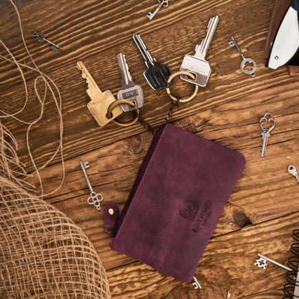 SOLIDNE SKÓRZANE ETUI NA KLUCZE PAOLO PERUZZI T-51-CHR