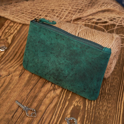 ZIELONE SKÓRZANE ETUI NA KLUCZE PAOLO PERUZZI T-51-GR