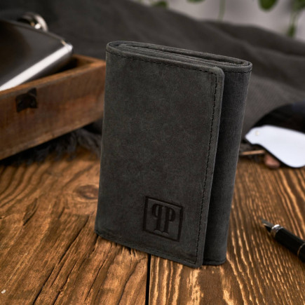 SKÓRZANE ETUI NA KLUCZE VINTAGE PAOLO PERUZZI T-49-BL