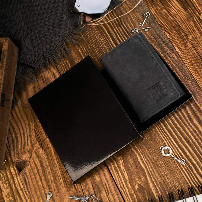 SKÓRZANE ETUI NA KLUCZE VINTAGE PAOLO PERUZZI T-49-BL