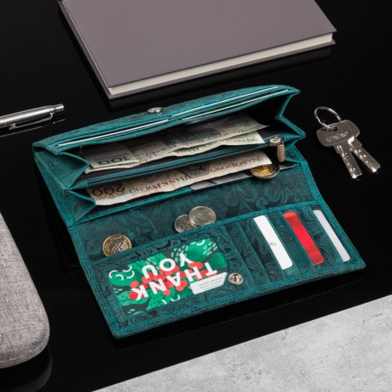 ZESTAW PREZENTOWY DLA NIEJ ZUP-59-GR PORTFEL SKÓRZANY T-25-GR I SASZETKA T-36-GR