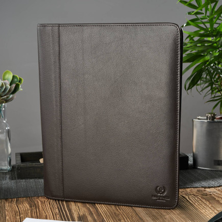 KLASYCZNY BIWUAR SKÓRZANY BRĄZOWY PAOLO PERUZZI T-58-BR