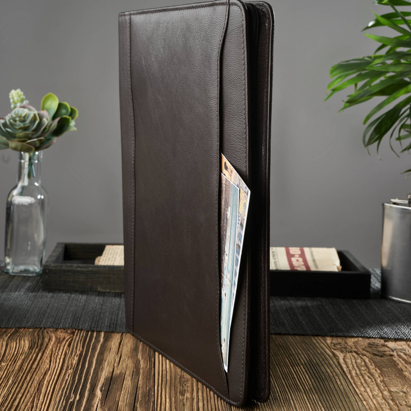 KLASYCZNY BIWUAR SKÓRZANY BRĄZOWY PAOLO PERUZZI T-58-BR