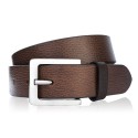 Pasek męski do jeansów 110 cm skórzany brązowy klasyczny Paolo Peruzzi 01Z02110