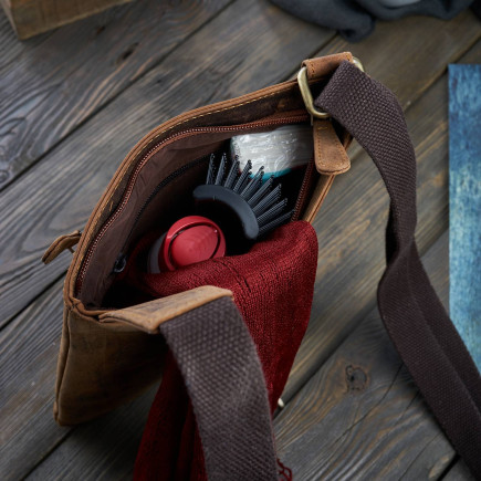 SKÓRZANA TOREBKA DAMSKA VINTAGE PAOLO PERUZZI T-60-HBR