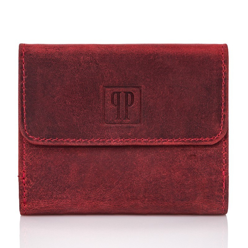 ZESTAW DLA NIEJ ZUP-64-RD: PORTFEL SKÓRZANY T-11 I ETUI NA KLUCZE T-51