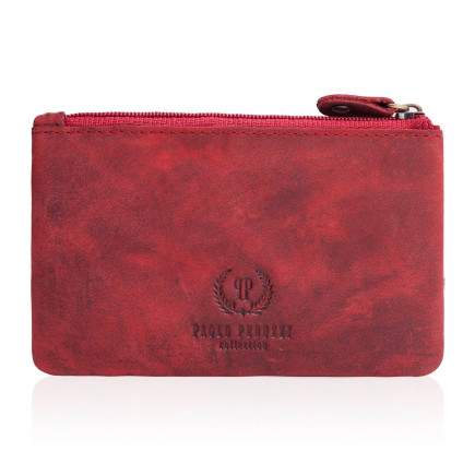 ZESTAW DLA NIEJ ZUP-64-RD: PORTFEL SKÓRZANY T-11 I ETUI NA KLUCZE T-51