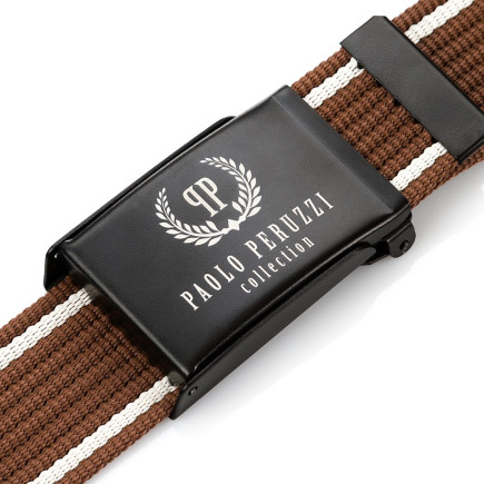 MĘSKI PASEK PARCIANY PAOLO PERUZZI PW-08-105 cm