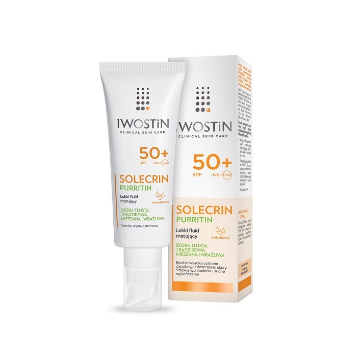 IWOSTIN SOLECRIN PURRITIN LEKKI FLUID MATUJĄCY 40ml