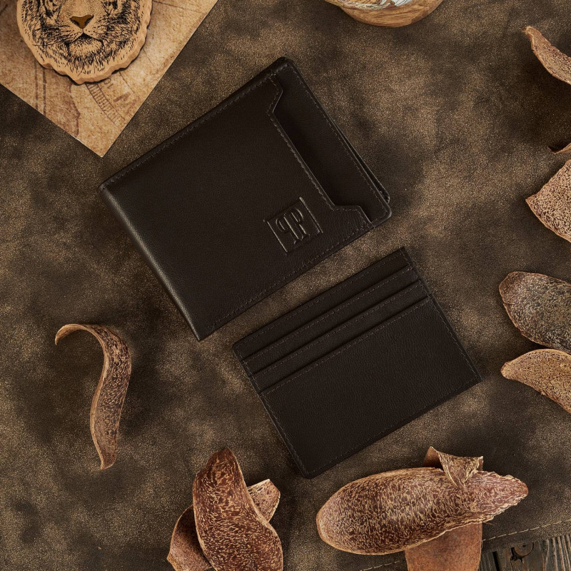 SKÓRZANY PORTFEL MĘSKI RFID PAOLO PERUZZI  T-78-BR