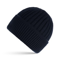 CZAPKA MĘSKA BEANIE ZIMOWA CIEPŁA GRANATOWA PAOLO PERUZZI BR-02-DB