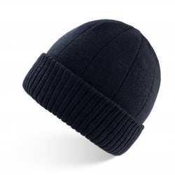 CZAPKA MĘSKA TYPU BEANIE GRANATOWA, ZIMOWA PAOLO PERUZZI BR-03-DB