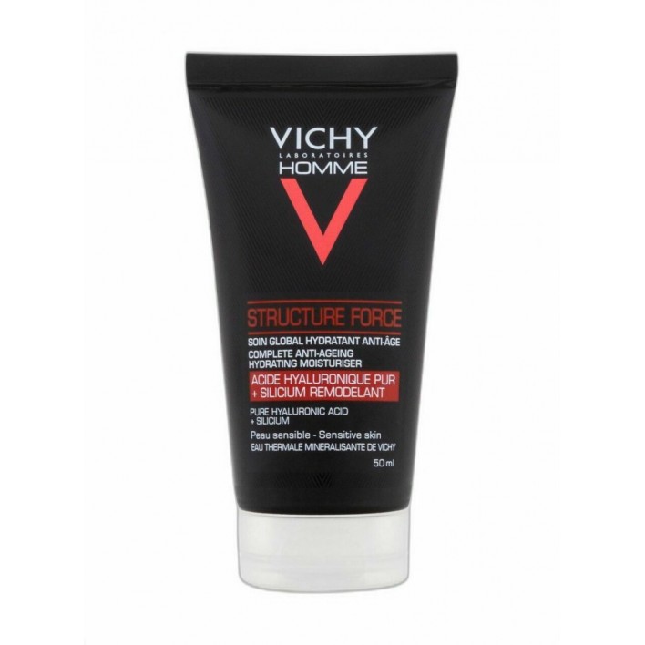 VICHY HOMME STRUCTURE FORCE KREM PRZECIWZMARSZCZKOWY SKÓRA WRAŻLIWA 50ml