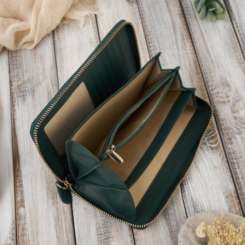 DAMSKI PORTFEL ZE SKÓRY NATURALNEJ KOPERTÓWKA PAOLO PERUZZI AV-05-GR