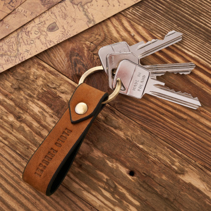 ZESTAW PREZENTOWY DLA KOBIET ZUP-95-OR SKÓRZANY PORTFEL T-05-OR I BRELOCZEK VINTAGE T-87-HOR