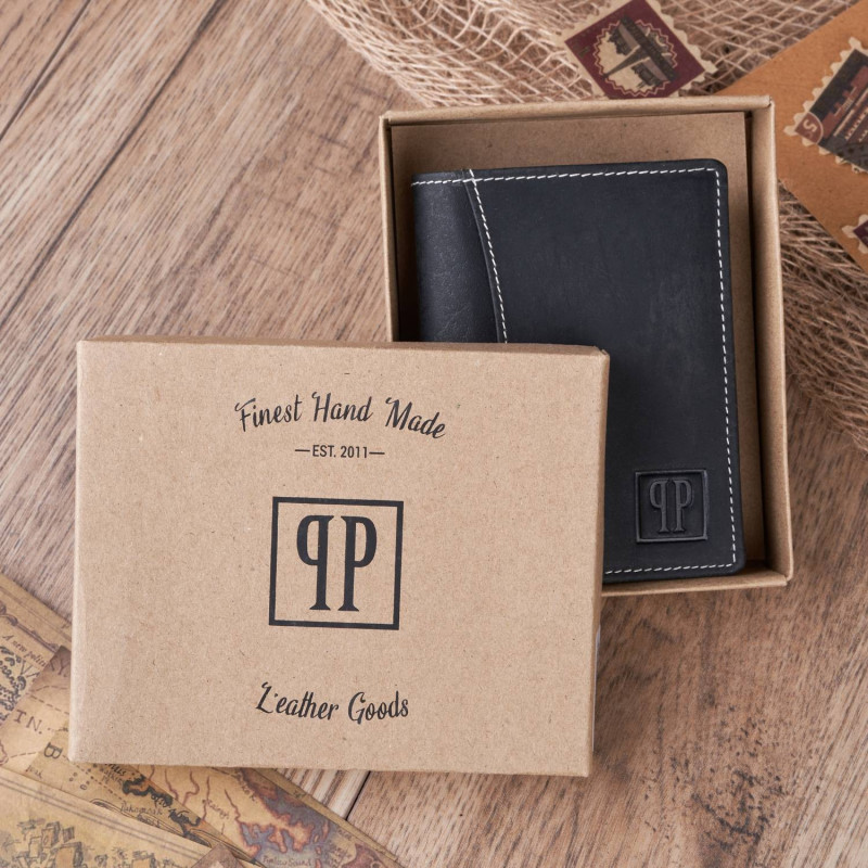 ZESTAW UPOMINKOWY DLA NIEGO ZUP-29-BL: TORBA T-06-BL PORTFEL SKÓRZANY T-13-BL