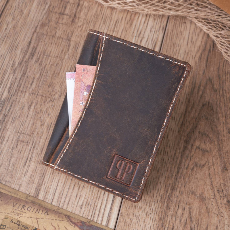 ZESTAW PREZENTOWY ZUP-78-BR POJEMNY PLECAK MĘSKI T-19-BR I PORTFEL SKÓRZANY T-13-BR