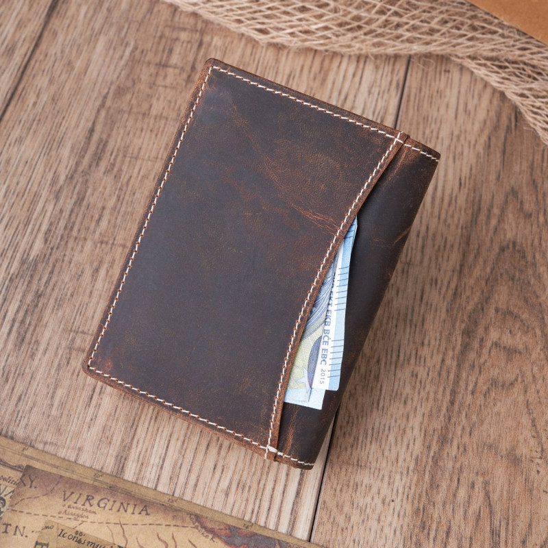 ZESTAW PREZENTOWY ZUP-78-BR POJEMNY PLECAK MĘSKI T-19-BR I PORTFEL SKÓRZANY T-13-BR