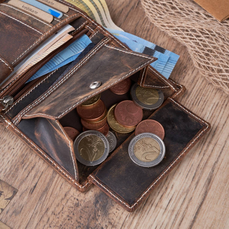 ZESTAW PREZENTOWY ZUP-79-BR PLECAK MĘSKI T-37-BR I PORTFEL SKÓRZANY T-13-BR