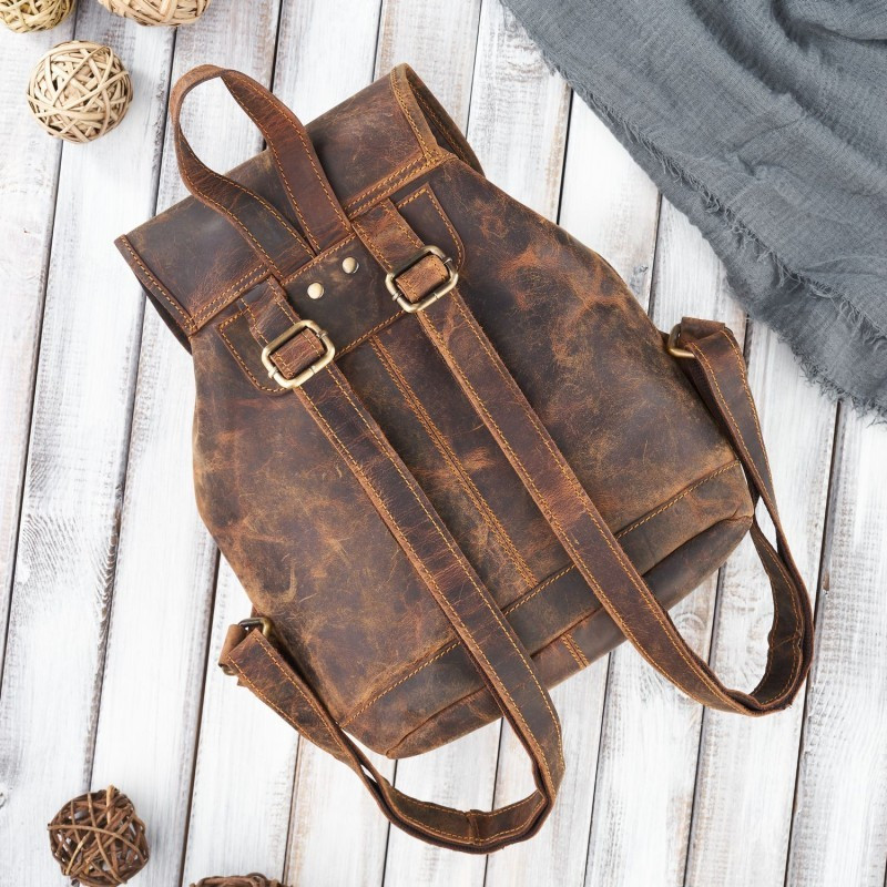 ZESTAW PREZENTOWY ZUP-101-BR PLECAK DAMSKI SKÓRZANY T-16-BR PORTFEL DAMSKI T-05-BR BRELOK DO KLUCZY T-86-HBR