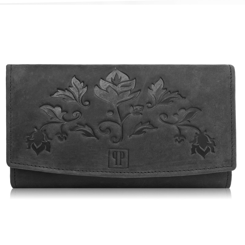 Plecak damski T-18-BL i portfel damski skórzany T-01-BL zestaw prezentowy ZUP-24-BL Paolo Peruzzi