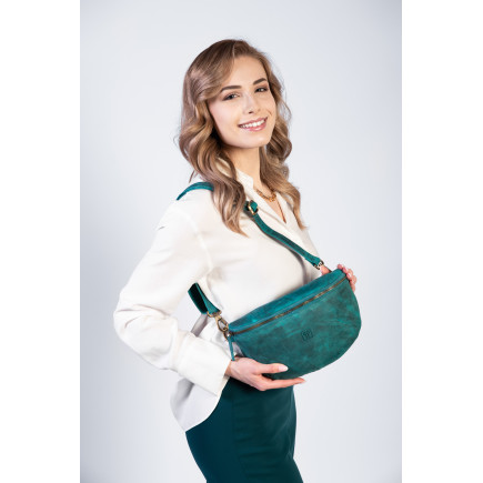 SKÓRZANA SASZETKA NA PAS VINTAGE PAOLO PERUZZI T-36-GR