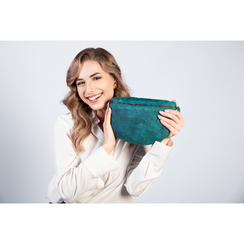 SKÓRZANA SASZETKA NA PAS VINTAGE PAOLO PERUZZI T-36-GR