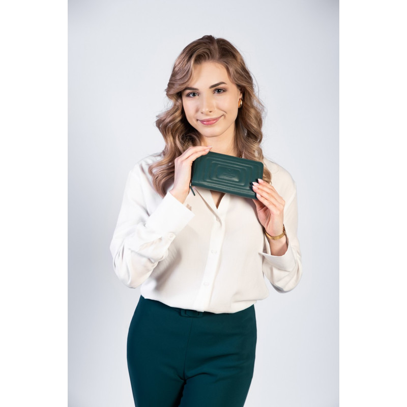 DAMSKI PORTFEL ZE SKÓRY NATURALNEJ KOPERTÓWKA PAOLO PERUZZI AV-05-GR