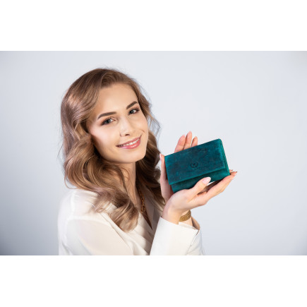 MŁODZIEŻOWY PORTFEL SKÓRZANY VINTAGE RFID PAOLO PERUZZI T-33-GR