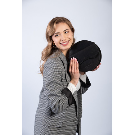 TOREBKA DAMSKA NA RAMIĘ CZARNA SKÓRZANA VINTAGE PAOLO PERUZZI T-92-HBL