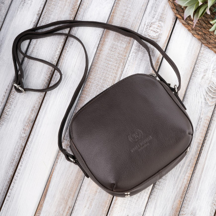 TOREBKA DAMSKA LISTONOSZKA SKÓRZANA BRĄZOWA PAOLO PERUZZI SI-11-BR