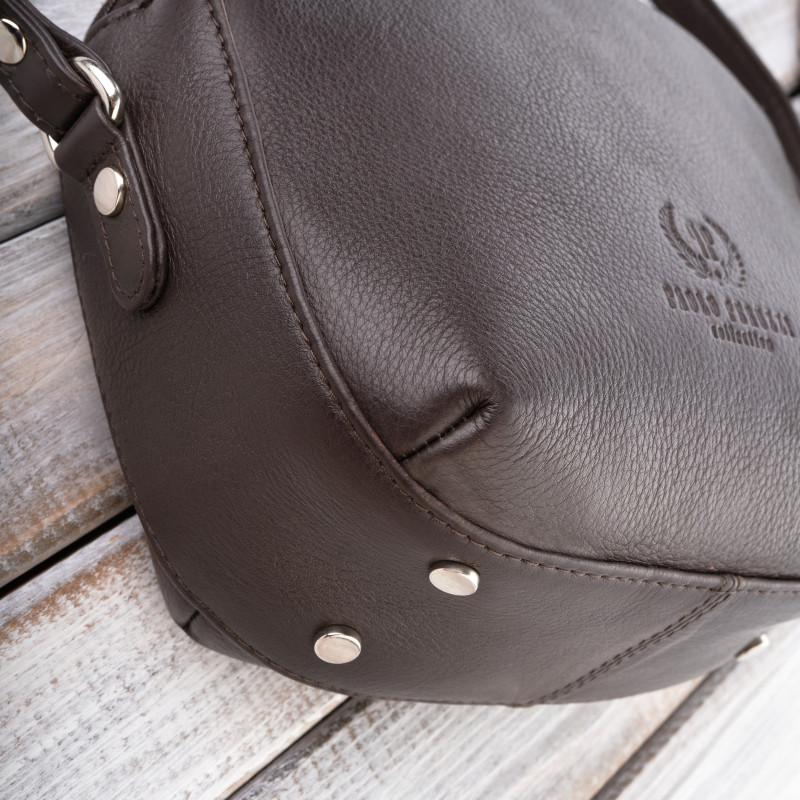 TOREBKA DAMSKA LISTONOSZKA SKÓRZANA BRĄZOWA PAOLO PERUZZI SI-11-BR