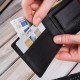 Portfel Męski Skórzany Czarny RFID Młodzieżowy Skóra Naturalna Brodrene G-123MN/BL