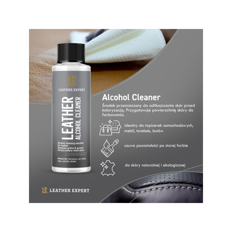 Leather Expert – zestaw do czyszczenia, renowacji i pielęgnacji kierownicy skórzanej LE-18-SW650