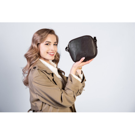 TOREBKA DAMSKA LISTONOSZKA SKÓRZANA BRĄZOWA PAOLO PERUZZI SI-11-BR