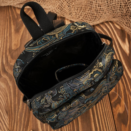 Portfel damski skórzany T-09-G i plecak damski skórzany miejski T-18-G zestaw prezentowy dla niej Paolo Peruzzi ZUP-112-G