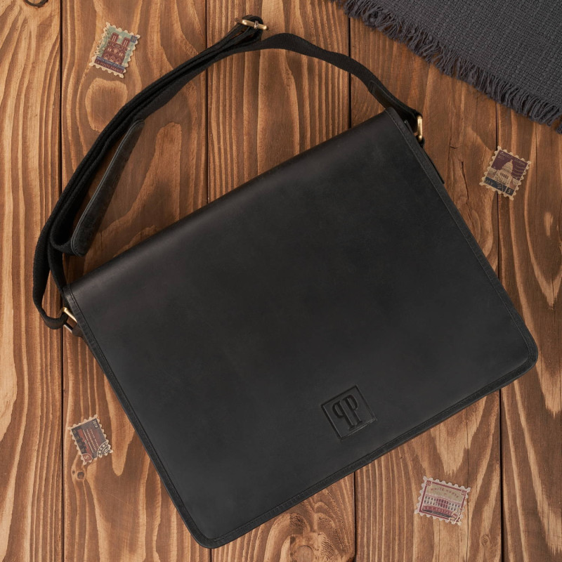 ZESTAW UPOMINKOWY DLA NIEGO ZUP-29-BL: TORBA T-06-BL PORTFEL SKÓRZANY T-13-BL