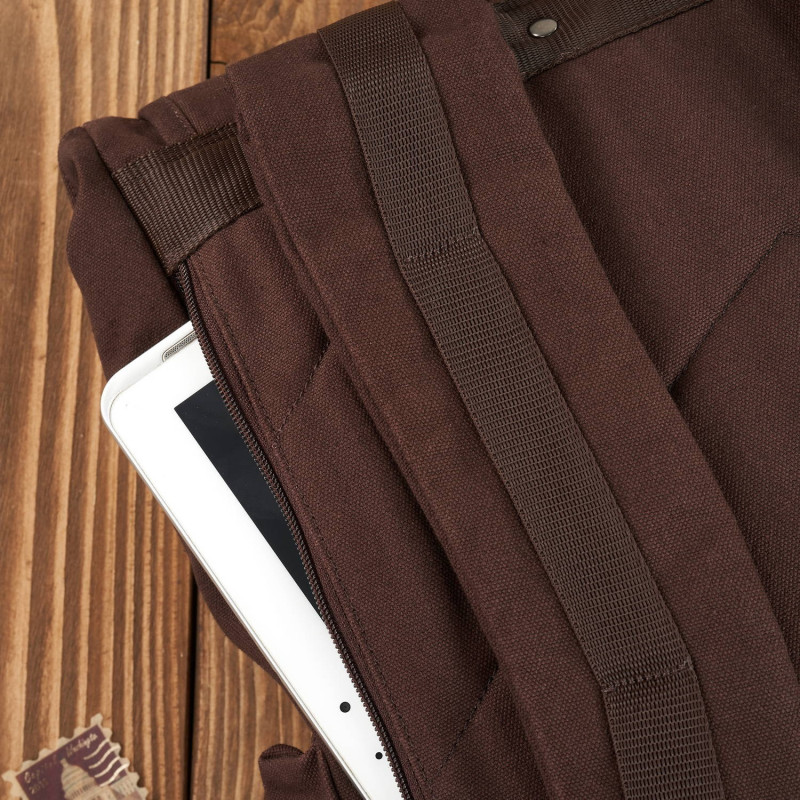 ZESTAW PREZENTOWY ZUP-78-BR POJEMNY PLECAK MĘSKI T-19-BR I PORTFEL SKÓRZANY T-13-BR