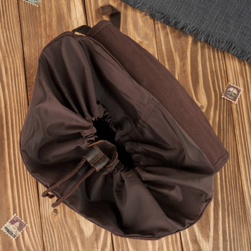 ZESTAW PREZENTOWY ZUP-78-BR POJEMNY PLECAK MĘSKI T-19-BR I PORTFEL SKÓRZANY T-13-BR