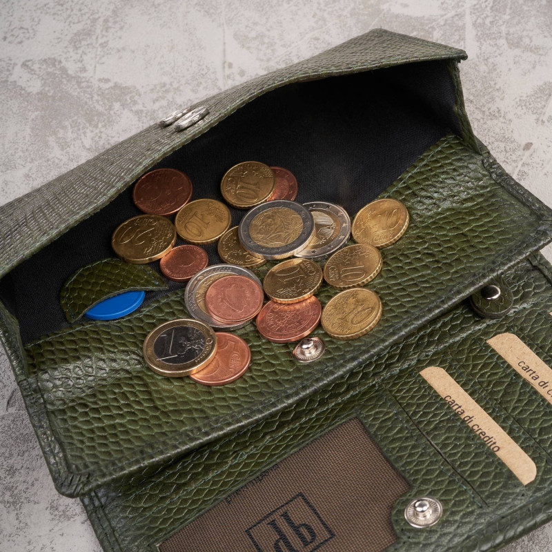 Portfel damski skórzany i saszetka nerka damska z imitacją wężowej skóry zestaw prezentowy Paolo Peruzzi ZUP-136-PGB
