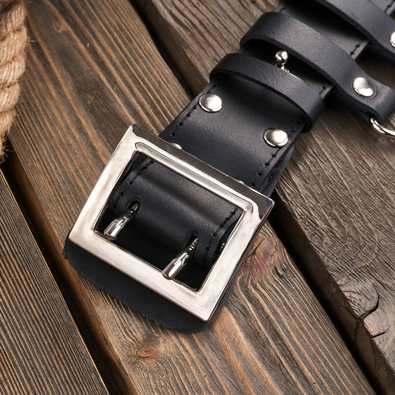 Wojskowy pasek męski skórzany Paolo Peruzzi PG-06-BL-120