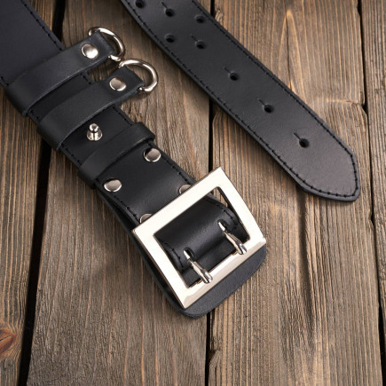 Wojskowy pasek męski skórzany Paolo Peruzzi PG-06-BL-120