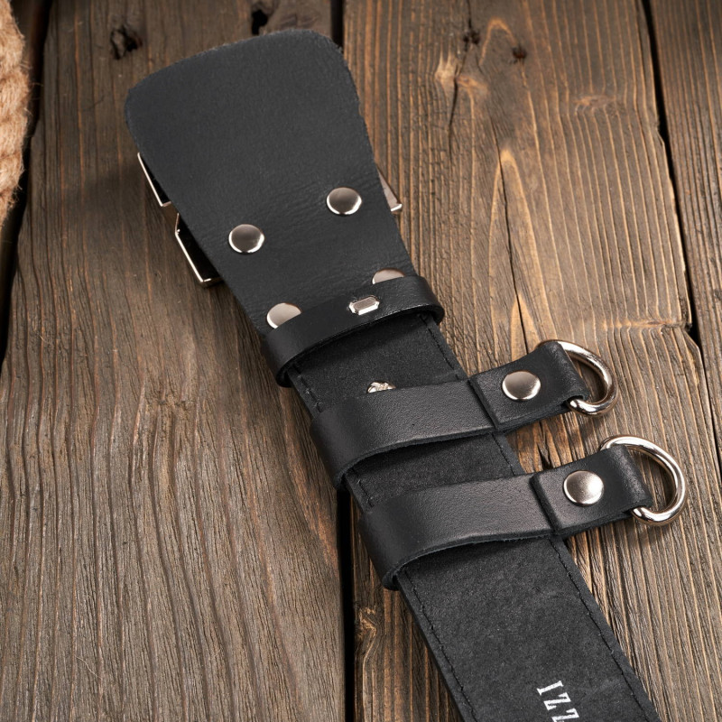 Wojskowy pasek męski skórzany Paolo Peruzzi PG-06-BL-130